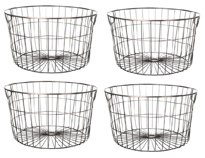 Round Wire Copper Storage Baskets - 4 Pack Bike basket Rattan storage basket Makeup organizer органайзер Organizador S
Round Wire Copper Storage Baskets - 4 Pack Bike basket Rattan storage basket Makeup organizer органайзер Organizador S