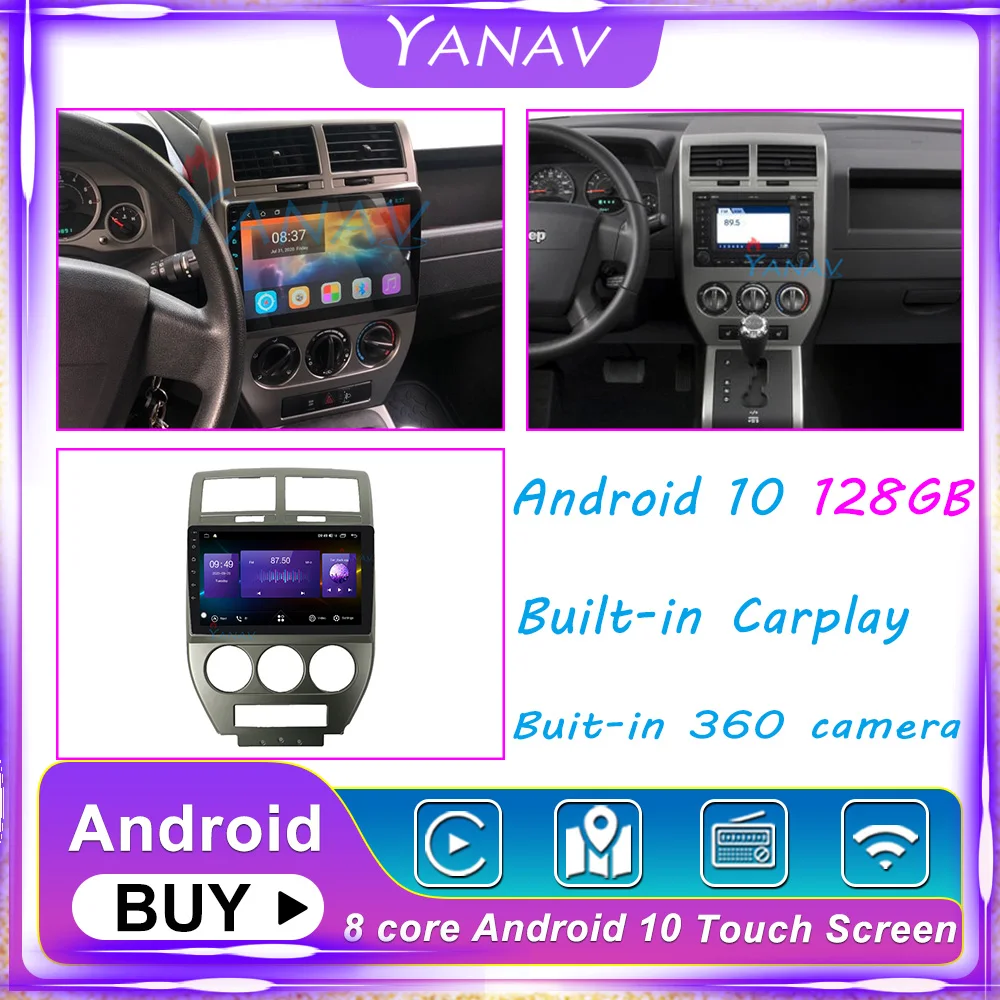 For Jeep Compass 2007-2009 2din 6+128GB auto multimedia GPS Navi head unit Android 10 HD Car Radio Stereo Receiver tape recorder
For Jeep Compass 2007-2009 2din 6+128GB auto multimedia GPS Navi head unit Android 10 HD Car Radio Stereo Receiver tape recorder