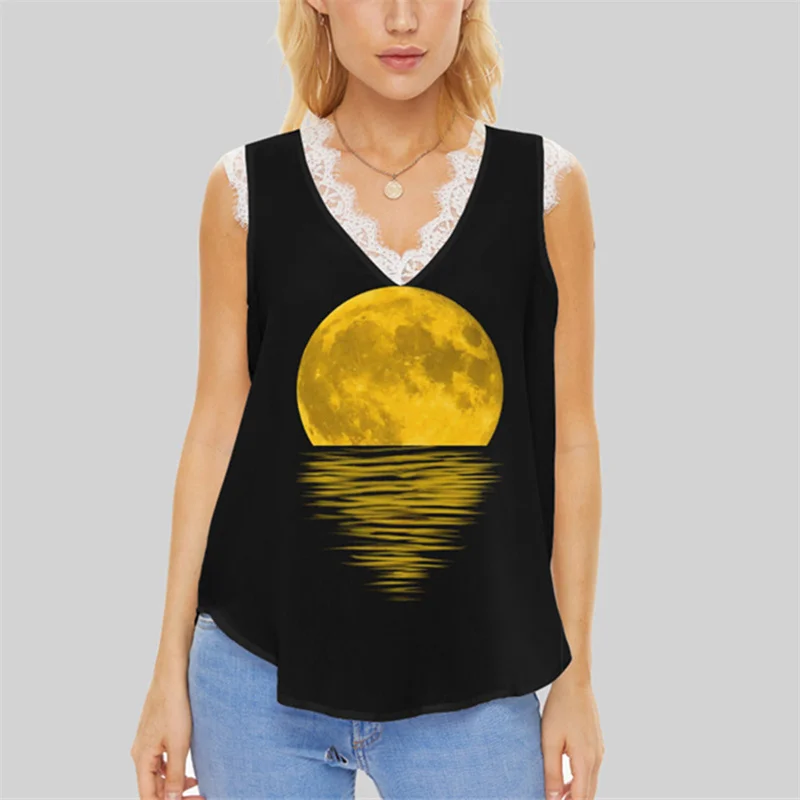Summer Women Vest Sleeveless Tank T-shirt Tops Tracksuit Casual Clothes Print Simple Style Comfortable Streetwear
Summer Women Vest Sleeveless Tank T-shirt Tops Tracksuit Casual Clothes Print Simple Style Comfortable Streetwear