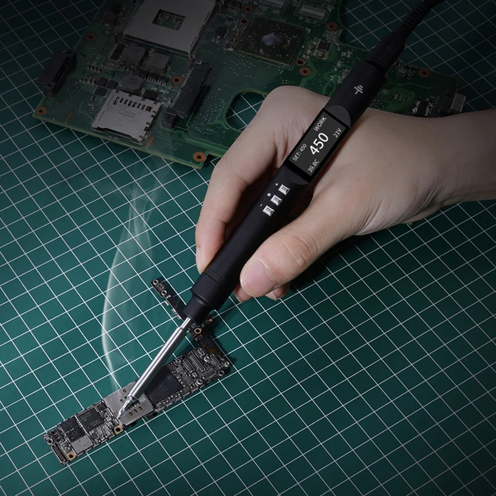 Boutique Tip Fastener Soldering Iron TS Series Type-C 0.96 Inch 65W Adjustable Aluminum Alloy Durable Iron OLED
Boutique Tip Fastener Soldering Iron TS Series Type-C 0.96 Inch 65W Adjustable Aluminum Alloy Durable Iron OLED