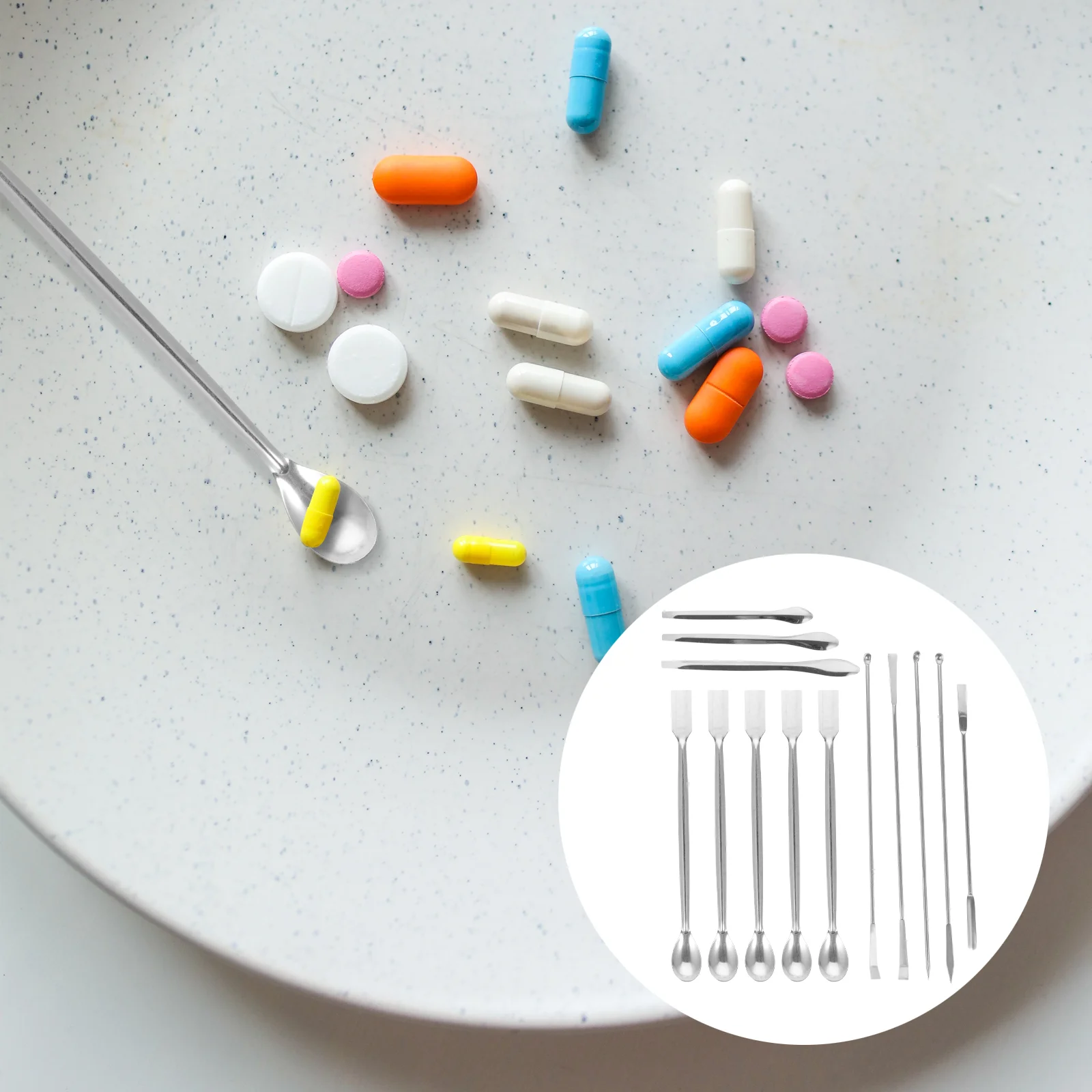 Spoonsmedicine Stainless Steel Spatula Mini Scoop Chemistry Utensils Spoon Double Headed Ladles Reagent
Spoonsmedicine Stainless Steel Spatula Mini Scoop Chemistry Utensils Spoon Double Headed Ladles Reagent