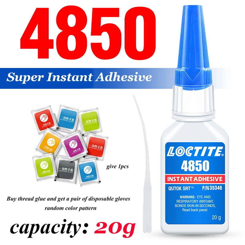 

Super glue loctite 4850 4014 4204 4061 4011 4860 quick drying super strong all-purpose glue for plastic rubber metal paper wood