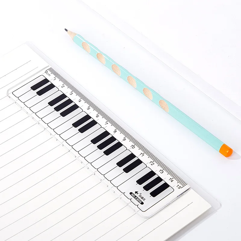 1pcs 15cm Plastic Painting Ruler Bookmark School Piano Keyboard Plastic Straight Rulers Student Drawing Tool School Supplies
1pcs 15cm Plastic Painting Ruler Bookmark School Piano Keyboard Plastic Straight Rulers Student Drawing Tool School Supplies