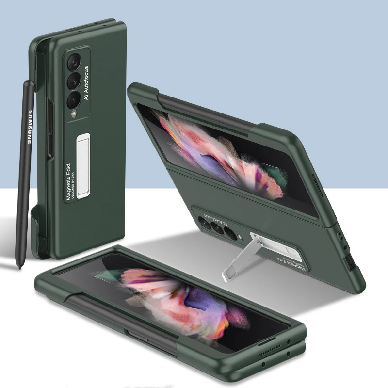 Case for Samsung Galaxy Z Fold 3 Cover Frame Side Pen Slot Matte Magnetic Bracket Case for Z Fold3 5G (NO Pen)
Case for Samsung Galaxy Z Fold 3 Cover Frame Side Pen Slot Matte Magnetic Bracket Case for Z Fold3 5G (NO Pen)