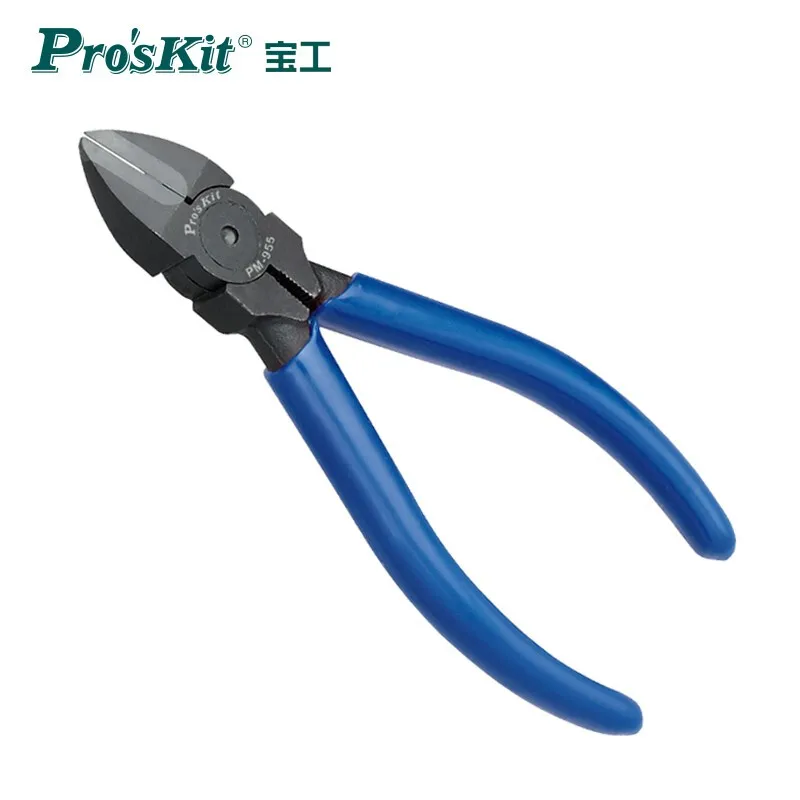 

Pro'sKit PM-955 5"Tungsten Steel Strong Diagonal Cutting Pliers Electrician Shuikou Pliers Electronic Cut Pliers Cutting Machine