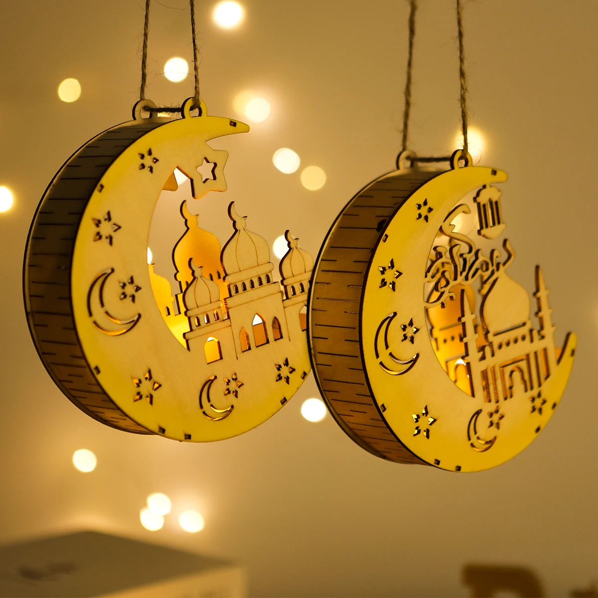 Ramadan Decoration Moon Star Wooden Hanging Pendant Lights Eid Mubarak 2023 Islamic Muslim EID Decor Al Adha Ramadan Kareem Gift
Ramadan Decoration Moon Star Wooden Hanging Pendant Lights Eid Mubarak 2023 Islamic Muslim EID Decor Al Adha Ramadan Kareem Gift