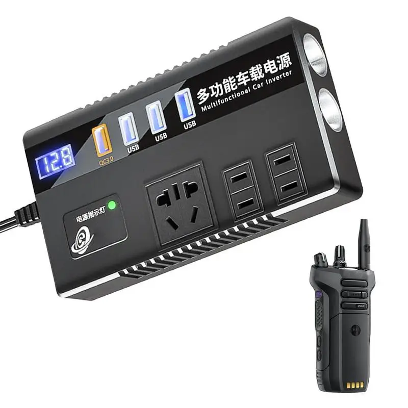 Инвертор мощности, устройства питания, адаптер зарядного устройства USB, 1 порт, быстрая зарядка QC3.0, цифровой дисплей, инвертор для мобильного телефона, бритвы, автомобиля
Инвертор мощности, устройства питания, адаптер зарядного устройства USB, 1 порт, быстрая зарядка QC3.0, цифровой дисплей, инвертор для мобильного телефона, бритвы, автомобиля