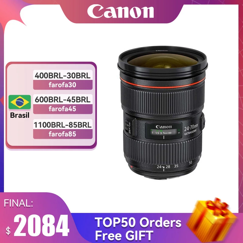 Canon EF24-70MM F2.8 USM Large aperture autofocus zoom lens For EOS 80D 90D 5D 6D 1DX
Canon EF24-70MM F2.8 USM Large aperture autofocus zoom lens For EOS 80D 90D 5D 6D 1DX