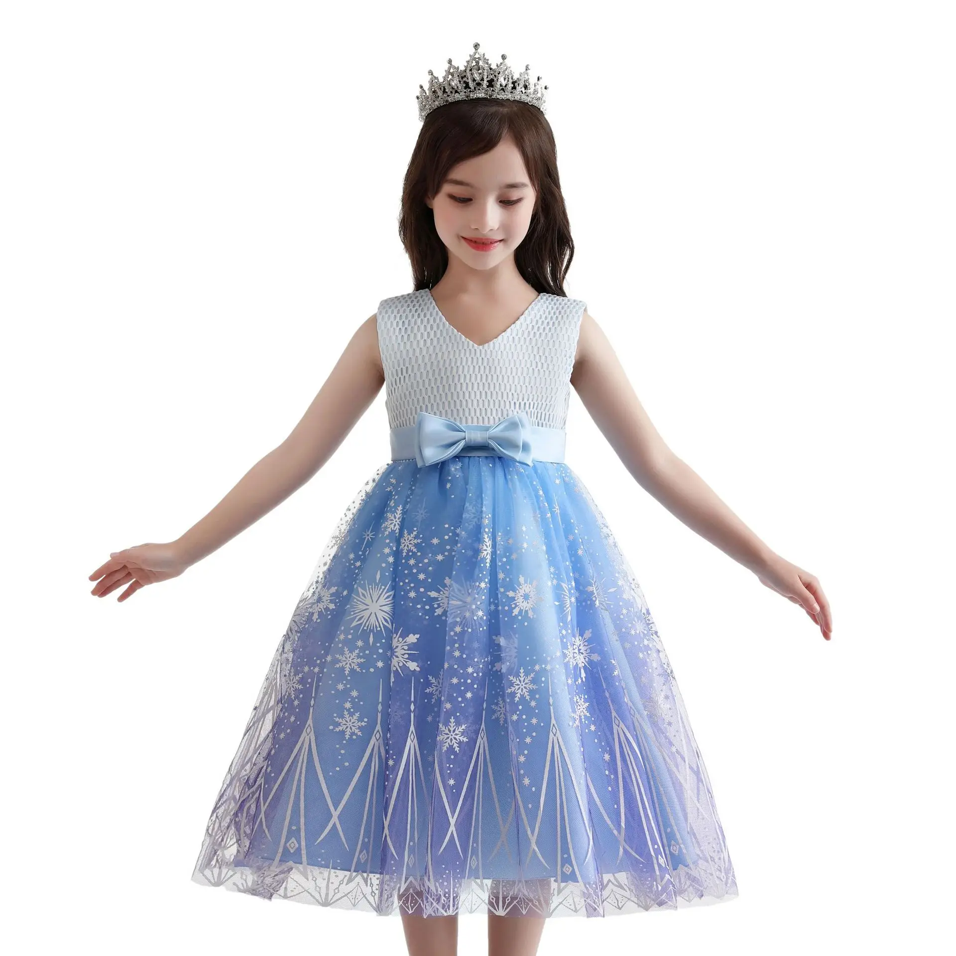 Toddler Girl Print Bow Mesh Party V-neck Dress Princess Kids Costume Birthday Beautiful Wedding Party 3-15 Years Vestidos 2022
Toddler Girl Print Bow Mesh Party V-neck Dress Princess Kids Costume Birthday Beautiful Wedding Party 3-15 Years Vestidos 2022