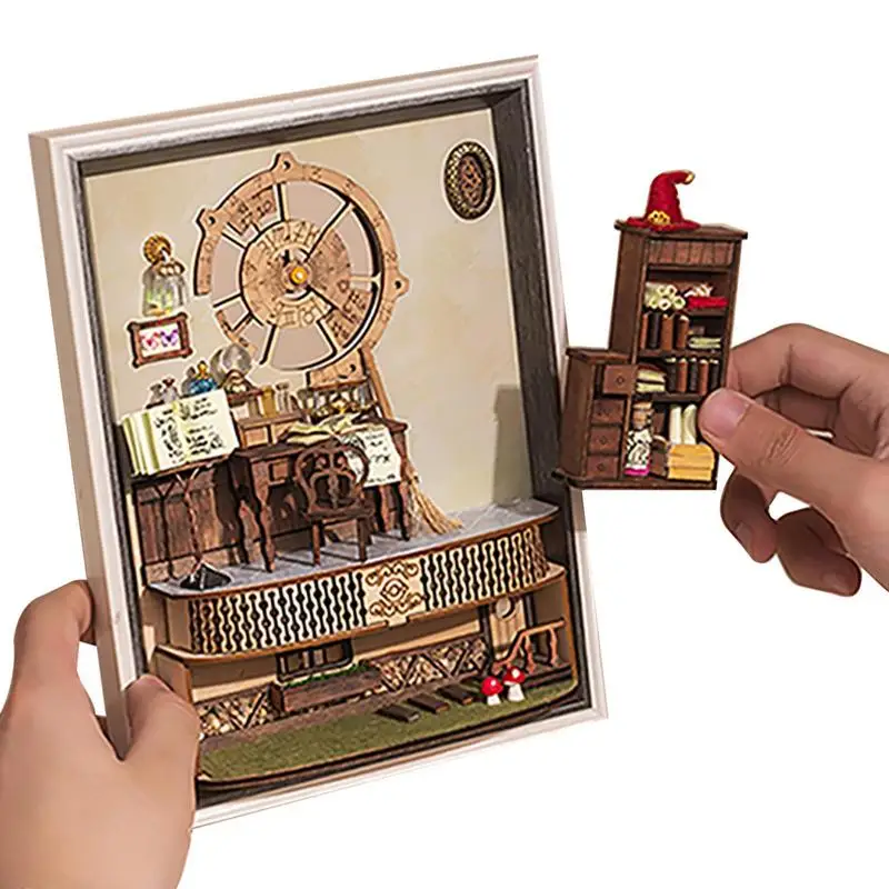 DIY Doll House Frame 3D Magic World Photo Frame Miniature Dollhouse Kit Doll House Photo Frame Decoration Puzzle Toys Assembly
DIY Doll House Frame 3D Magic World Photo Frame Miniature Dollhouse Kit Doll House Photo Frame Decoration Puzzle Toys Assembly
