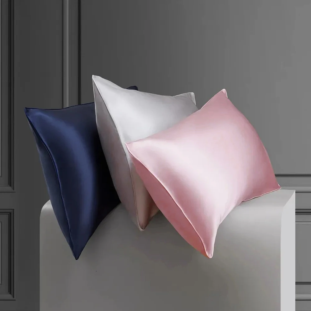 1 Piece Solid Color Silk Pillowcase Double-sided 100% Pure 6A Mulberry Silk Pillowcase Zippered Pillow Cover
1 Piece Solid Color Silk Pillowcase Double-sided 100% Pure 6A Mulberry Silk Pillowcase Zippered Pillow Cover
