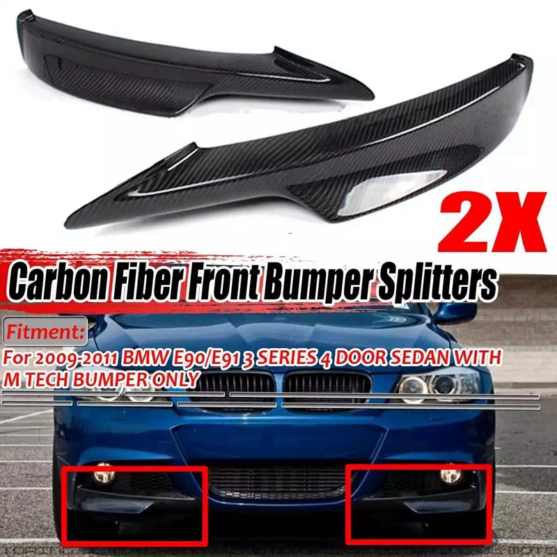 Real Carbon Fiber Front Bumper Splitter Spoiler Lip for -BMW E90 E91 LCI M-Tech 2009-2011
Real Carbon Fiber Front Bumper Splitter Spoiler Lip for -BMW E90 E91 LCI M-Tech 2009-2011