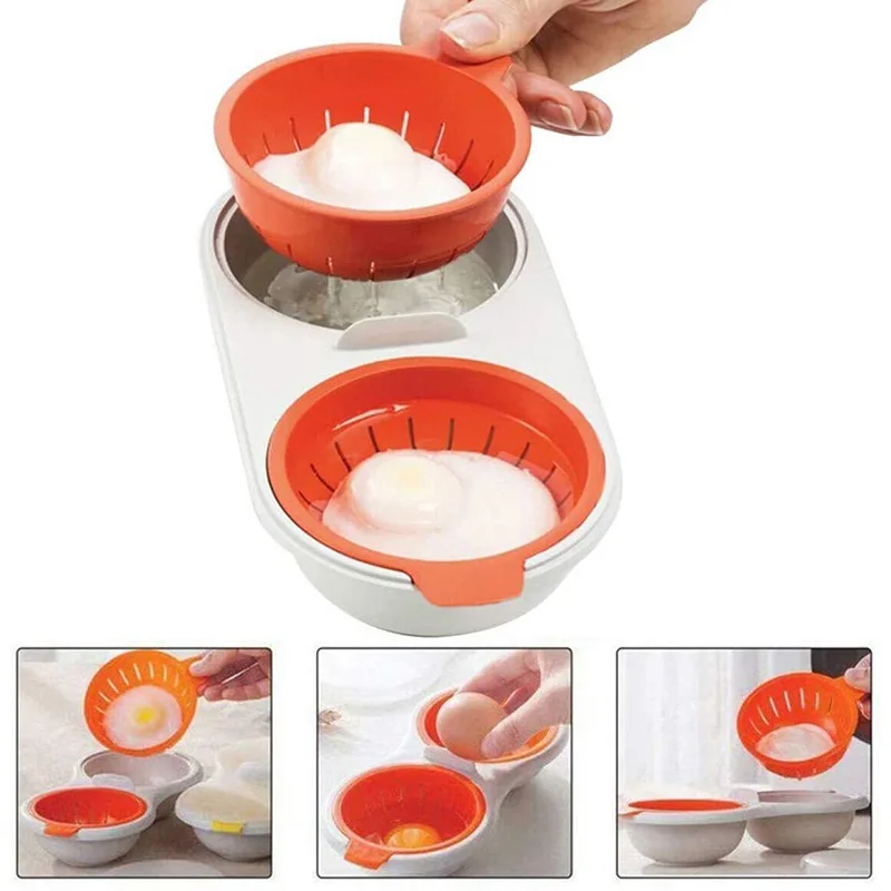 Food Grade Microwave Egg Poacher Cookware Double Cup Egg Boiler Kitchen Steamed Egg Set Ovens Cooking Tools
Food Grade Microwave Egg Poacher Cookware Double Cup Egg Boiler Kitchen Steamed Egg Set Ovens Cooking Tools