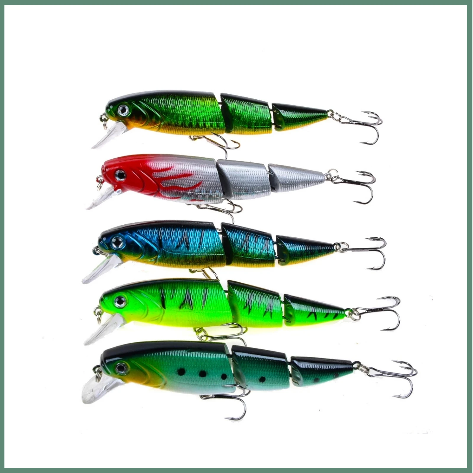 

1PCS Wobblers Fishing Lure Multi-section Hard Bait110mm 15g Artificial Bait Minnow Lure Crankbait Perch Carp Fishing Tackle Lure