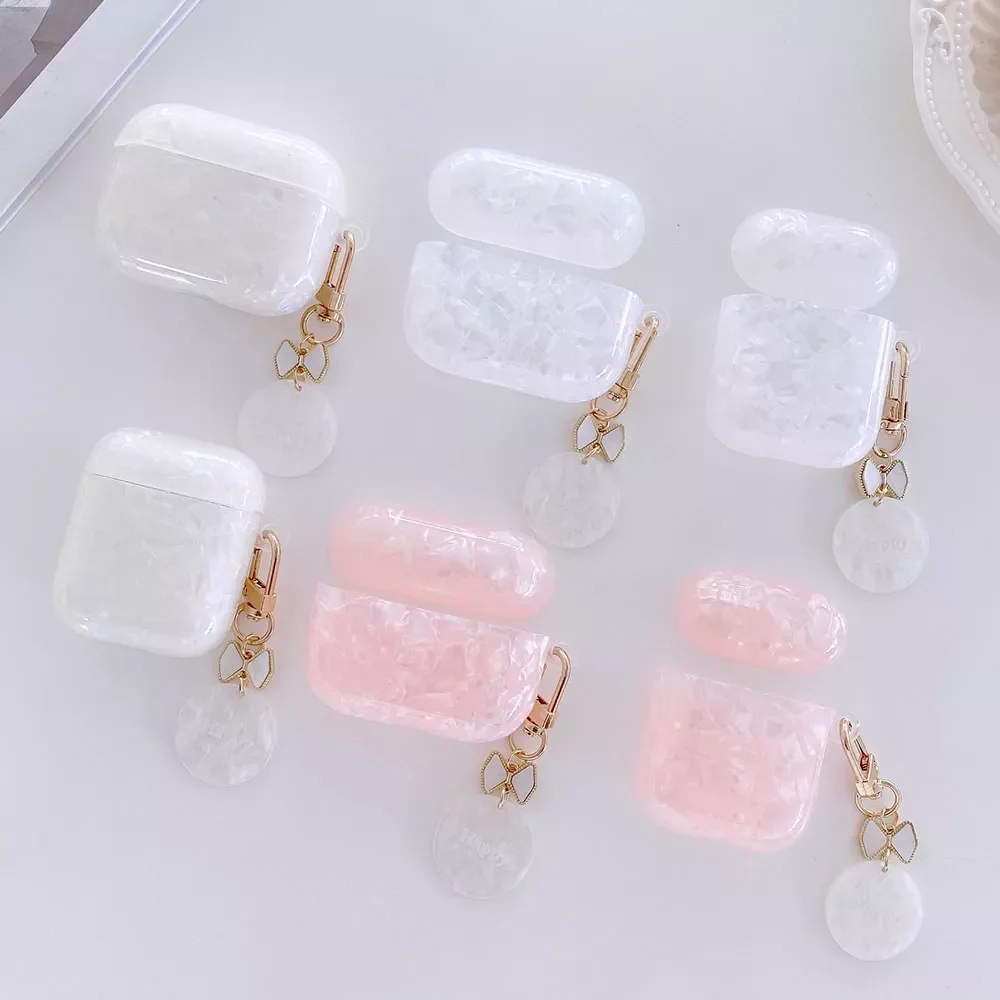 Luxury Glossy Shell Pattern Headset For Apple Airpods Pro Case Bluetooth Earphone Case For Airpod 2 Cover Cute Bracelet Keyring
Luxury Glossy Shell Pattern Headset For Apple Airpods Pro Case Bluetooth Earphone Case For Airpod 2 Cover Cute Bracelet Keyring