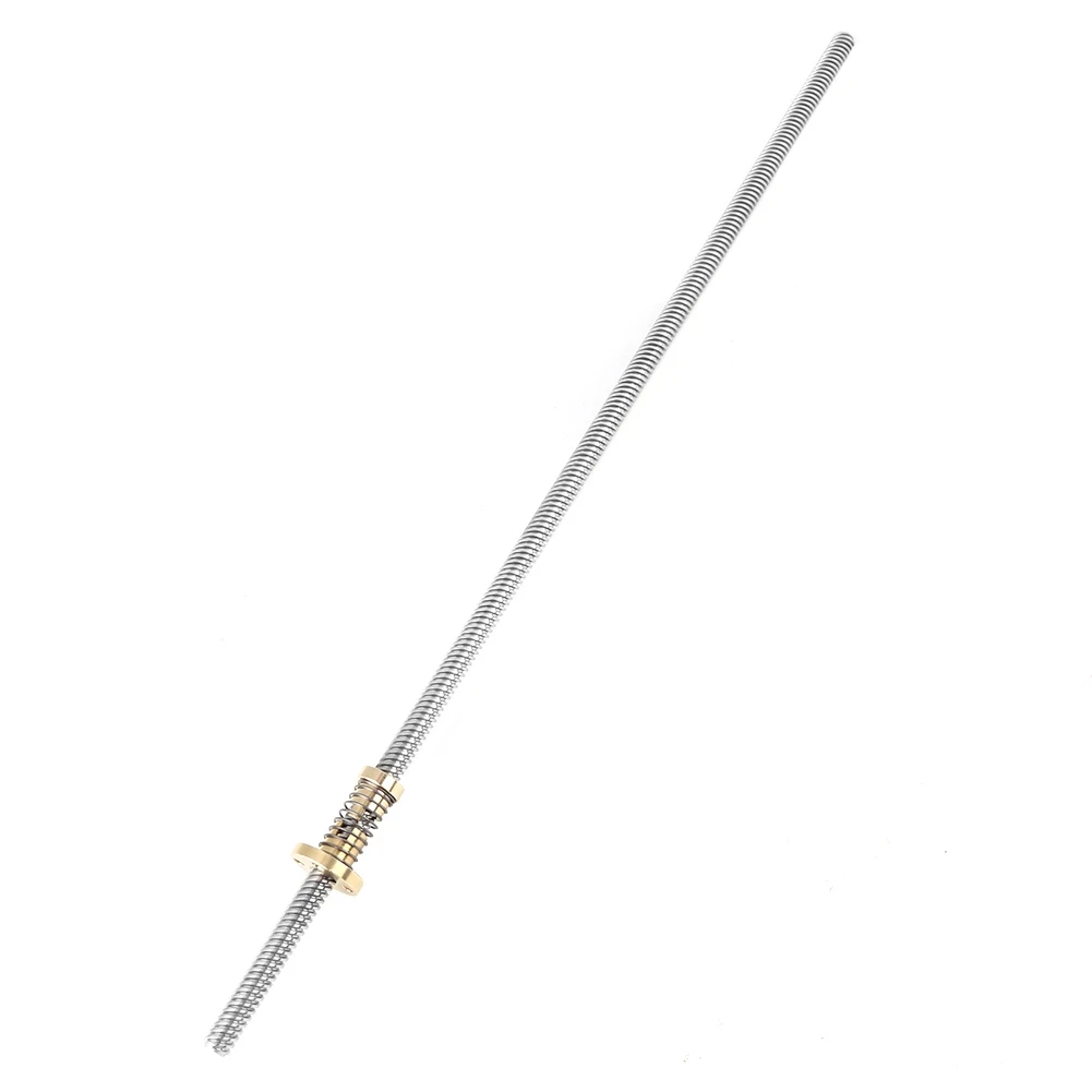 T8 Threaded Rod Lead Screw with Anti-Backlash Spring Loaded Nut for 3D Printer (400mm) Threaded Threaded
T8 Threaded Rod Lead Screw with Anti-Backlash Spring Loaded Nut for 3D Printer (400mm) Threaded Threaded