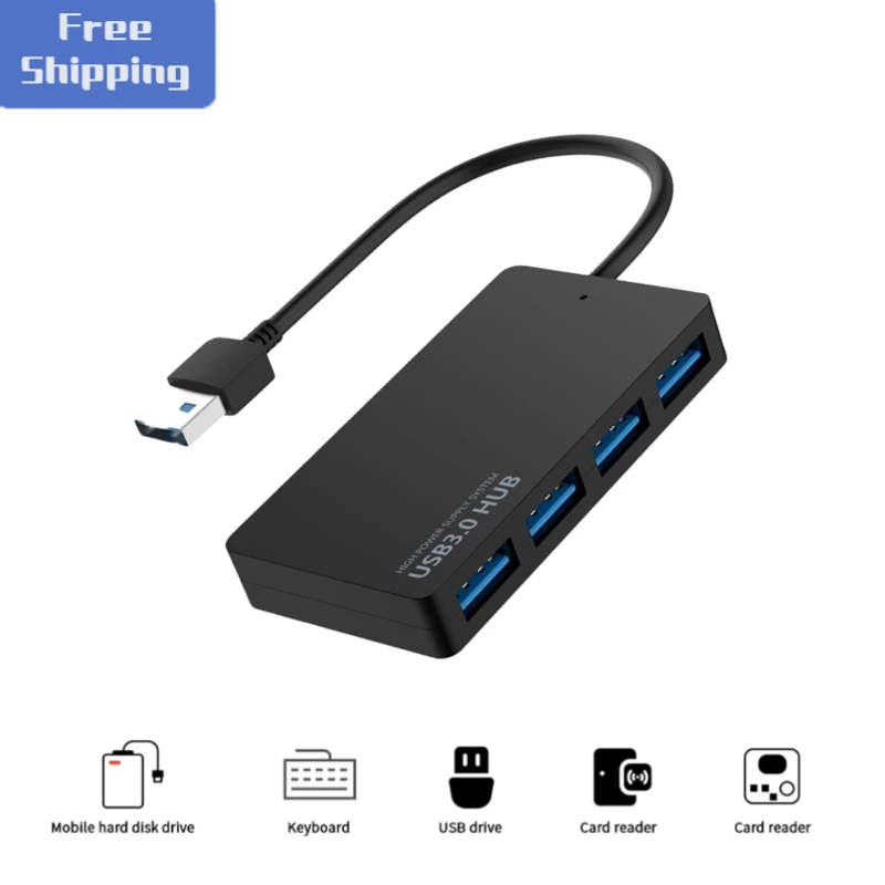 HUB USB 3.0 Laptop PC High Speed External 4 Ports Adapter Splitter USB Expander Computer Accessories for MacBook PS3 Xbox Laptop
HUB USB 3.0 Laptop PC High Speed External 4 Ports Adapter Splitter USB Expander Computer Accessories for MacBook PS3 Xbox Laptop