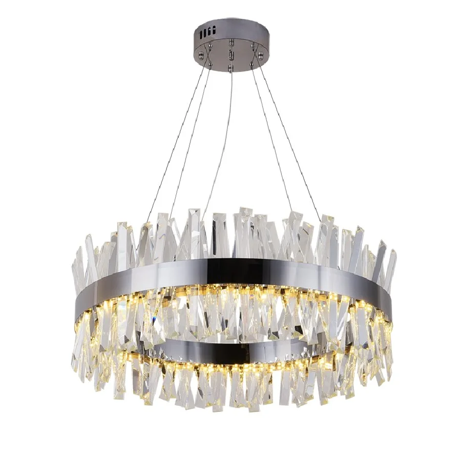New modern restaurant chandelier chrome / gold round crystal lamp living room decoration chandelier LED hotel lamp
New modern restaurant chandelier chrome / gold round crystal lamp living room decoration chandelier LED hotel lamp
