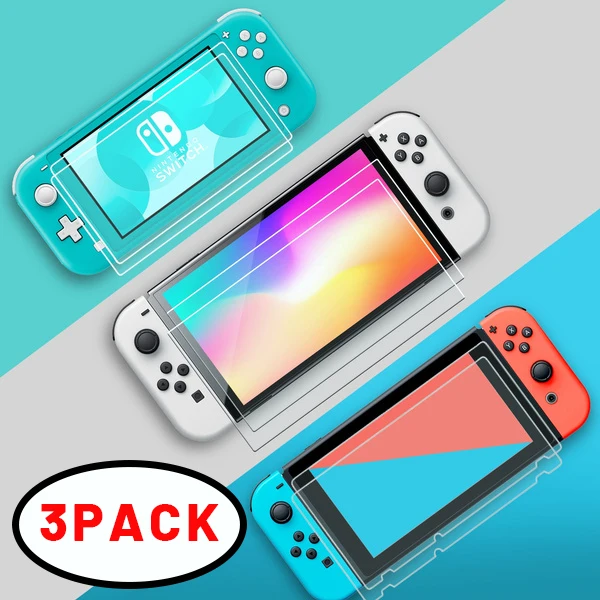 3Pcs Screen Protectors For Nintendo Switch 0.3mm 9H Film Tempered Glass For Nintendo Switch OLED/Lite Console Switch Accessories
3Pcs Screen Protectors For Nintendo Switch 0.3mm 9H Film Tempered Glass For Nintendo Switch OLED/Lite Console Switch Accessories