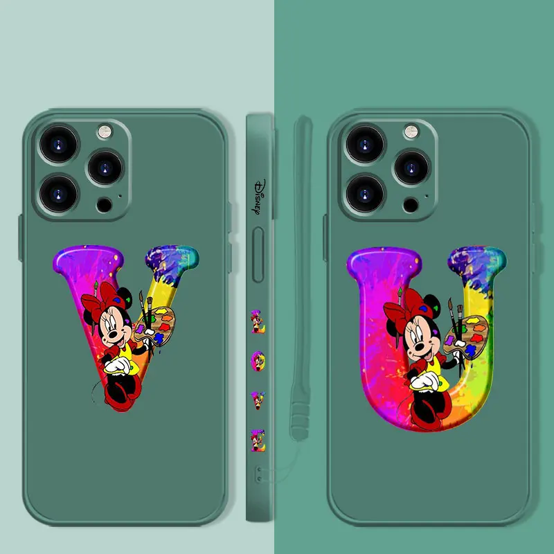 Case For iPhone 13 12 11 Pro Max 5 5S 6S 6 7 8 Plus X XR XS SE12 13 Mini Liquid Candy Minnie Mouse Rainbow Letter Initial U V
Case For iPhone 13 12 11 Pro Max 5 5S 6S 6 7 8 Plus X XR XS SE12 13 Mini Liquid Candy Minnie Mouse Rainbow Letter Initial U V