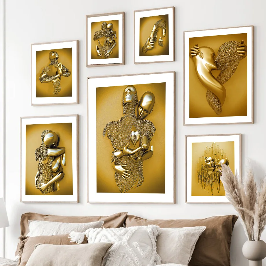 Abstract Metal Figure Nordic Poster Modern Lovers Sculpture Wall Art Print Canvas Painting Wall Pictures For Living Room Decor
Abstract Metal Figure Nordic Poster Modern Lovers Sculpture Wall Art Print Canvas Painting Wall Pictures For Living Room Decor