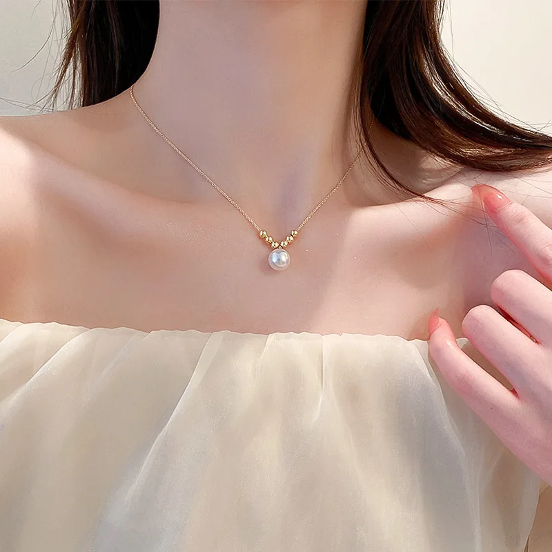 Pearl Pendant Necklace Women Elegant Delicate Sweet Unique Design Necklace Ladies Fashion Jewelry Girls Birthday Party Gift
Pearl Pendant Necklace Women Elegant Delicate Sweet Unique Design Necklace Ladies Fashion Jewelry Girls Birthday Party Gift
