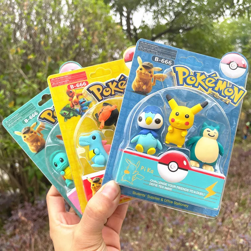 New Three-dimensional Pokemon Around Pikachu Small Charizard Eraser DIY Creative Learning Stationery Children's Toy Gift
New Three-dimensional Pokemon Around Pikachu Small Charizard Eraser DIY Creative Learning Stationery Children's Toy Gift