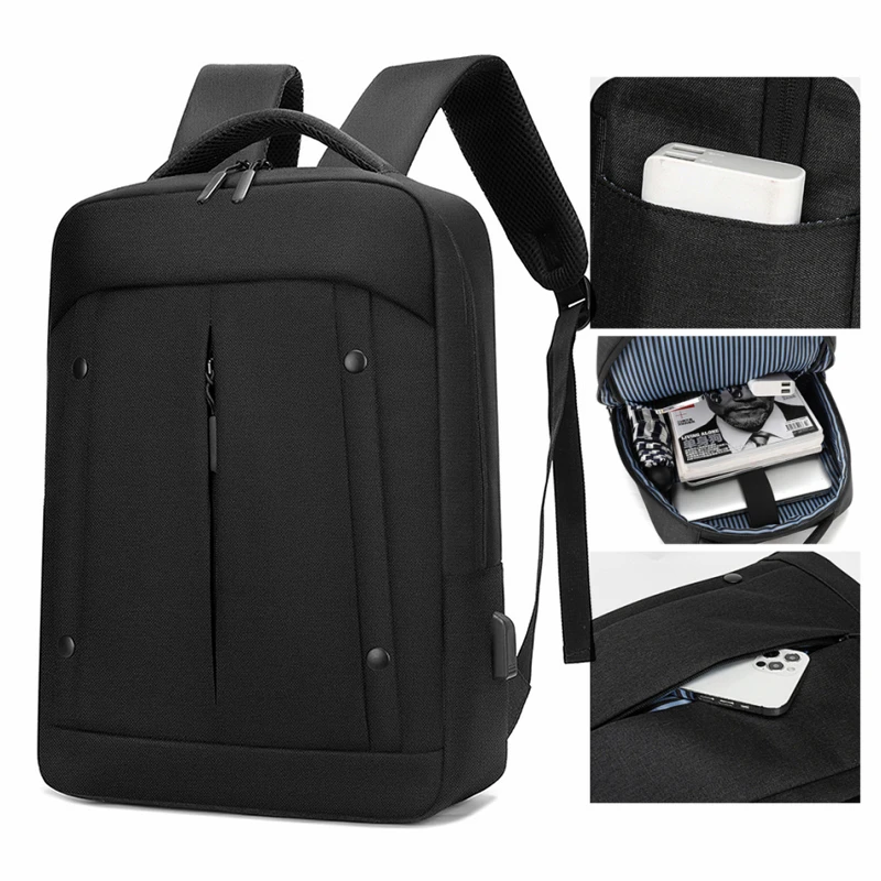 

SUUTOOP Men's 15.6 Inch Laptop Backpack USB Charging Notebook Backpack Business Rucksack School Bag Pack For Male Female Women