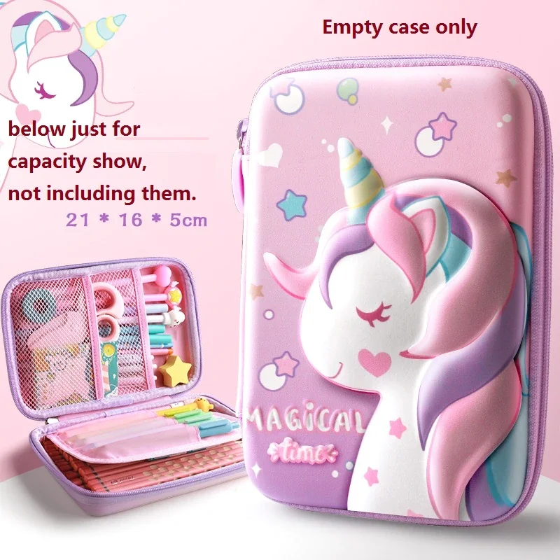Pen Bag 3D Pencil Case EVA Storage Box Lovely Pink Unicorn Cartoon For School Girl Kawaii Stationery Gift Pouch Eraser Holder
Pen Bag 3D Pencil Case EVA Storage Box Lovely Pink Unicorn Cartoon For School Girl Kawaii Stationery Gift Pouch Eraser Holder