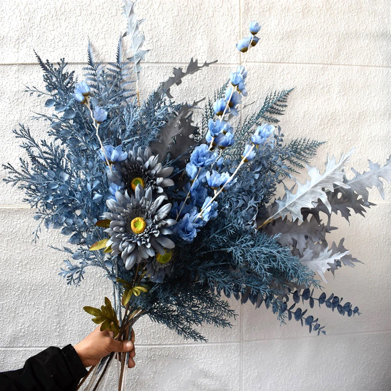 Simulation Flower Blue Artificial Plant Gray Blue Fake Flowers Blue Haze Blue Rose Peony Wedding Cloth Field Silk Flower Decor
Simulation Flower Blue Artificial Plant Gray Blue Fake Flowers Blue Haze Blue Rose Peony Wedding Cloth Field Silk Flower Decor