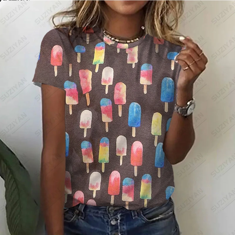 Women's Summer Short Sleeves Loose Relaxed Round Neck Pullover Top Daily Hot Sale 3D Printing New Hawaiian Original Style Large
Women's Summer Short Sleeves Loose Relaxed Round Neck Pullover Top Daily Hot Sale 3D Printing New Hawaiian Original Style Large