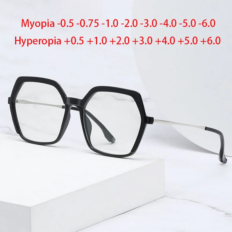 

Unisex Optical Polygon TR90 Frame Prescription Spectacles Myopia -0.5 To -6.0 , Hyperopia +0.5 to +6.0