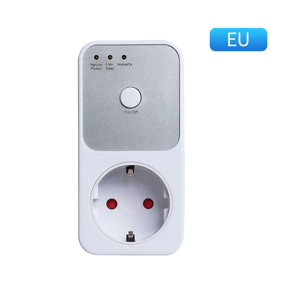EU Plug Automatic Voltage Protector Socket Switcher AC 220V Power Surge Safe Protector Socket Voltage Safe Refrigerator Protect
EU Plug Automatic Voltage Protector Socket Switcher AC 220V Power Surge Safe Protector Socket Voltage Safe Refrigerator Protect