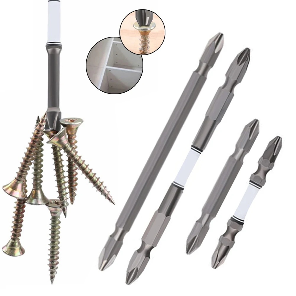 4pcs Impact Bits PH2 Magnetic Cross Screwdriver Bit Double Head 65mm 110mm Phillips Batch Head For Electric Drills Air Drills
4pcs Impact Bits PH2 Magnetic Cross Screwdriver Bit Double Head 65mm 110mm Phillips Batch Head For Electric Drills Air Drills