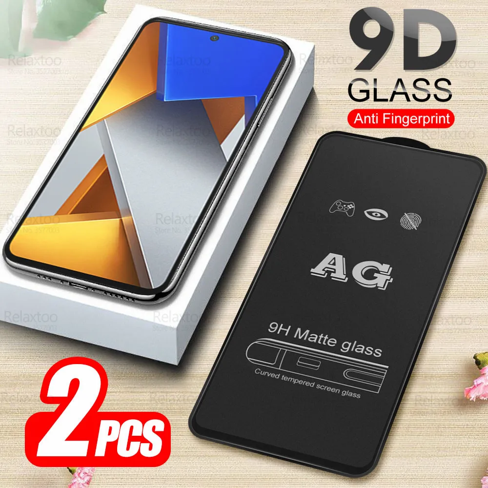 

Изогнутое закаленное стекло 9D для Xiaomi Poco M4 Pro 4G, защитная пленка для экрана Mi PocoM4 M 4 Poko Poxo M4Pro, зеркальная матовая пленка NFC, 2 шт.