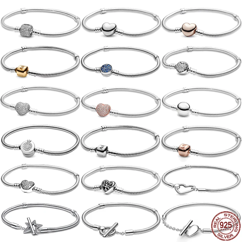 Exquisite 925 Sterling Silver Classic Bucket Buckle Bracelet fit Designing Original Charm Beaded DIY Women's Jewelry
Exquisite 925 Sterling Silver Classic Bucket Buckle Bracelet fit Designing Original Charm Beaded DIY Women's Jewelry