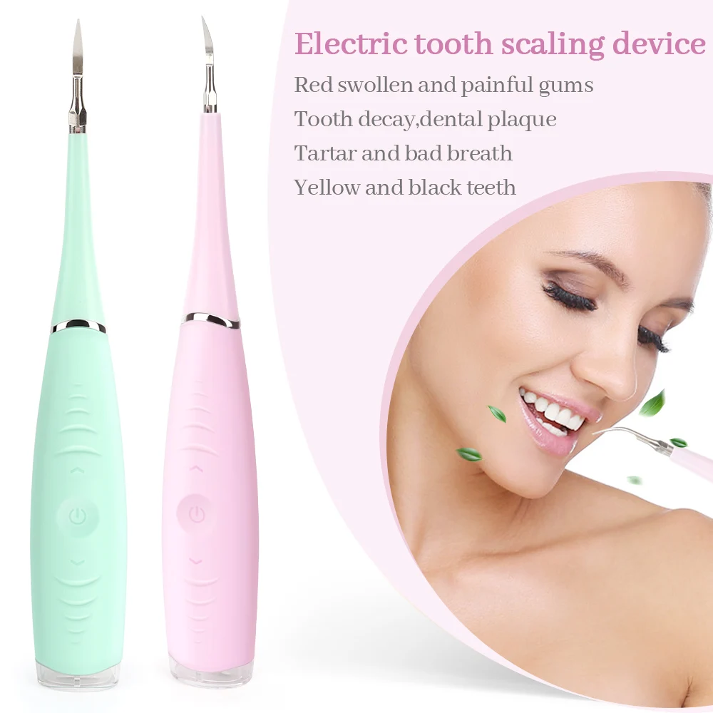 Portable Electric Sonic Dental Scaler Tooth Cleaner Calculus Stains Tartar Remover Dentist Teeth Whitening Tool USB Rechargable
Portable Electric Sonic Dental Scaler Tooth Cleaner Calculus Stains Tartar Remover Dentist Teeth Whitening Tool USB Rechargable