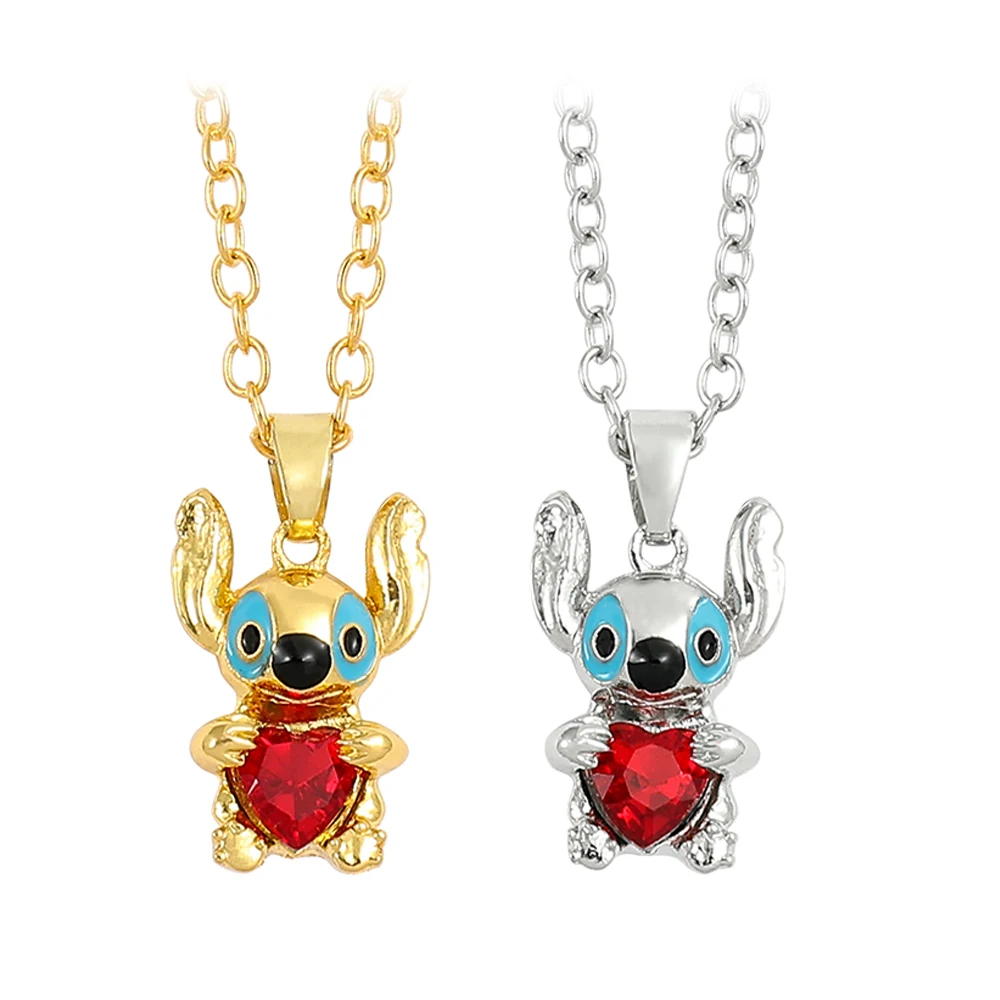 1 Pc Lilo and Stitch Necklace Kawai Heart Necklace Y2k Accessories Gold Color Jewelry Party Gift
1 Pc Lilo and Stitch Necklace Kawai Heart Necklace Y2k Accessories Gold Color Jewelry Party Gift