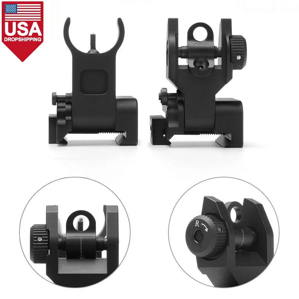 New Flip up Front Rear Iron Sight Set Dual Half Moon Shape BUIS Sights for 20mm Mount of Hunting Gun Rifle Airsoft Accessories
New Flip up Front Rear Iron Sight Set Dual Half Moon Shape BUIS Sights for 20mm Mount of Hunting Gun Rifle Airsoft Accessories