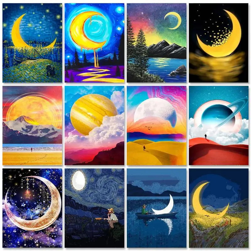 RUOPOTY Modern Frame Paint By Numbers For Adults Moon Scenery Home Decors Coloring On Numbers Handicrafts Diy Gift Fantasy
RUOPOTY Modern Frame Paint By Numbers For Adults Moon Scenery Home Decors Coloring On Numbers Handicrafts Diy Gift Fantasy