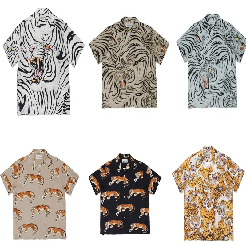 2023fw Tiger Print Short Sleeve WACKO MARIA Shirts Men Women High Quality Casual T-Shirt WACKO MARIA Shirts Top Tees 
2023fw Tiger Print Short Sleeve WACKO MARIA Shirts Men Women High Quality Casual T-Shirt WACKO MARIA Shirts Top Tees