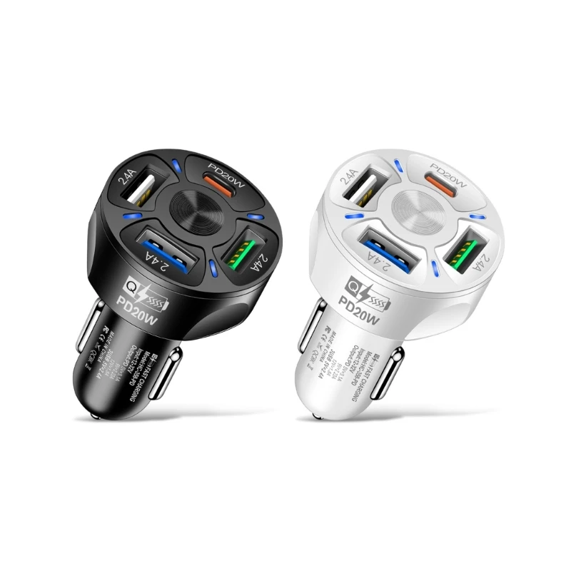 Car Charger PC-material USB Car Charger Fast Charge Car Charger Adapter LED Light Indicator Compatible for Smartphones
Car Charger PC-material USB Car Charger Fast Charge Car Charger Adapter LED Light Indicator Compatible for Smartphones