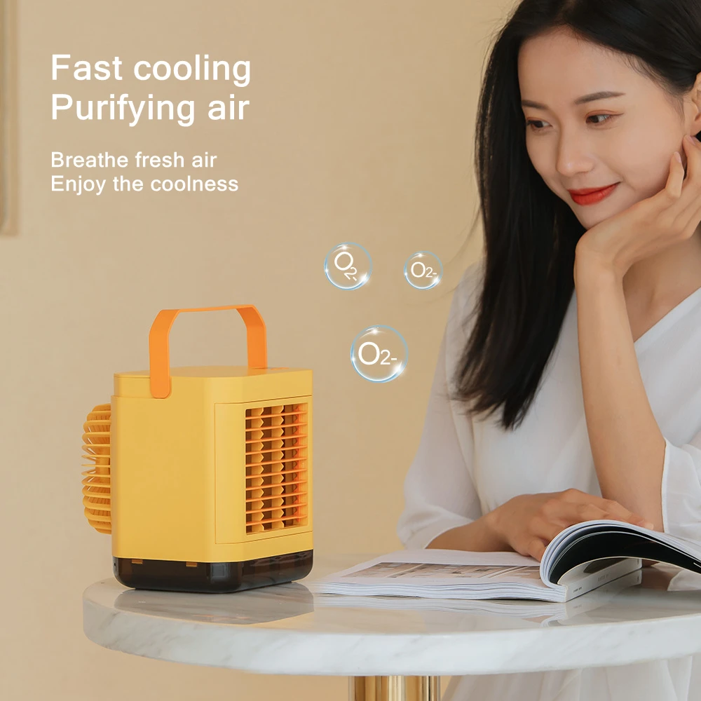 Portable Mini Silent Air Cooling Fan Negative Ion Air Conditioner Fan Desktop USB Fan Water Cooled Air Cooler For Home Office
Portable Mini Silent Air Cooling Fan Negative Ion Air Conditioner Fan Desktop USB Fan Water Cooled Air Cooler For Home Office