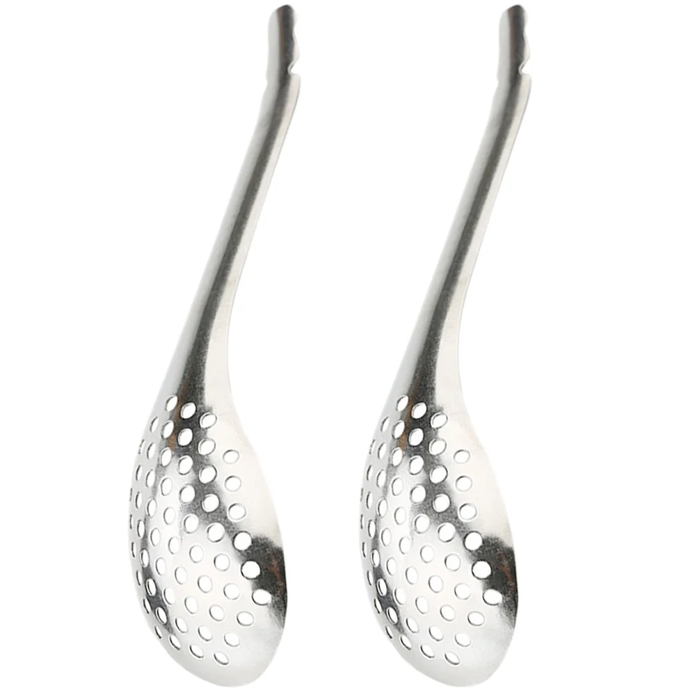 

Spoon Slotted Strainer Colander Scoop Cooking Steel Stainless Spoons Serving Food Caviar Skimmer Kitchen Cocktail Ladle Pasta