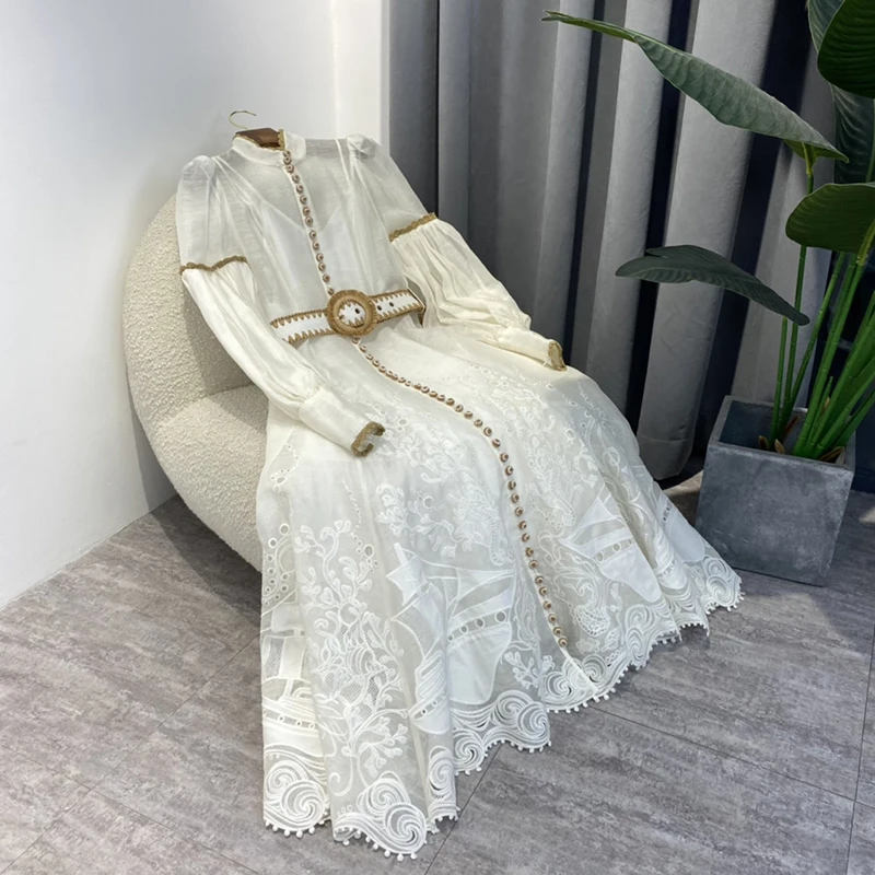 2022 New Spring Women Fashion Ivory Silk Linen Organza Postcard Placement Embroidery Throughout Midi Dress Dress
2022 New Spring Women Fashion Ivory Silk Linen Organza Postcard Placement Embroidery Throughout Midi Dress Dress