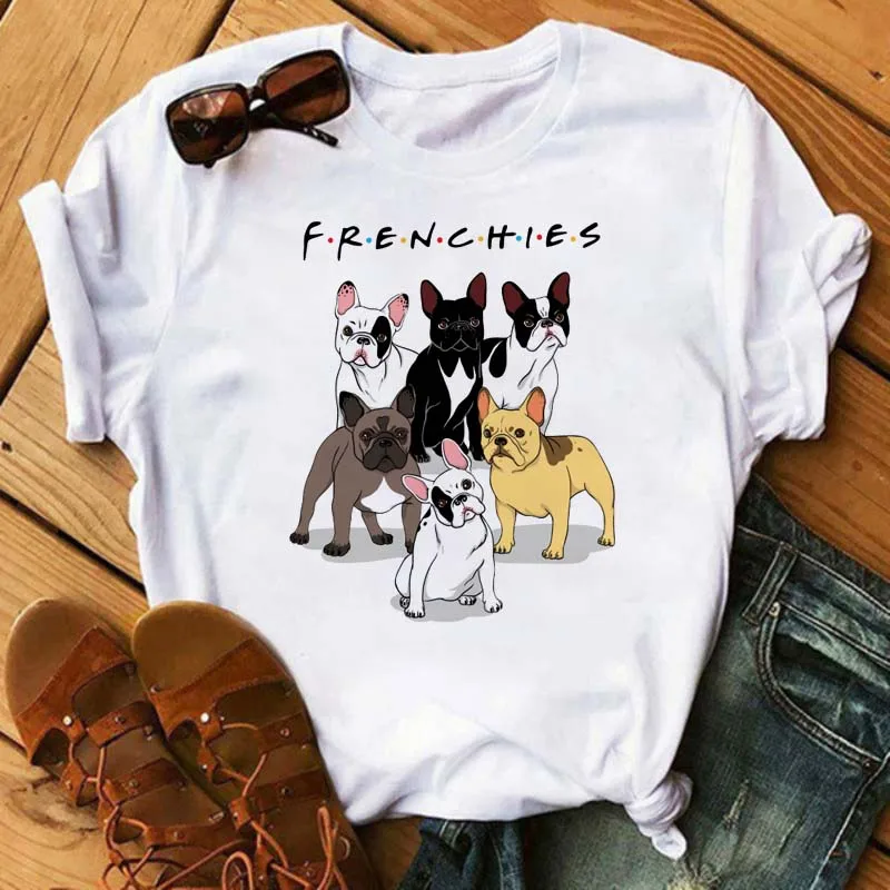 French Bulldog Funny Cartoon T Shirt Women Harajuku 90s Girls Graphic Tee Casual O-neck T Shirt for Lady Top Tee Summer
French Bulldog Funny Cartoon T Shirt Women Harajuku 90s Girls Graphic Tee Casual O-neck T Shirt for Lady Top Tee Summer