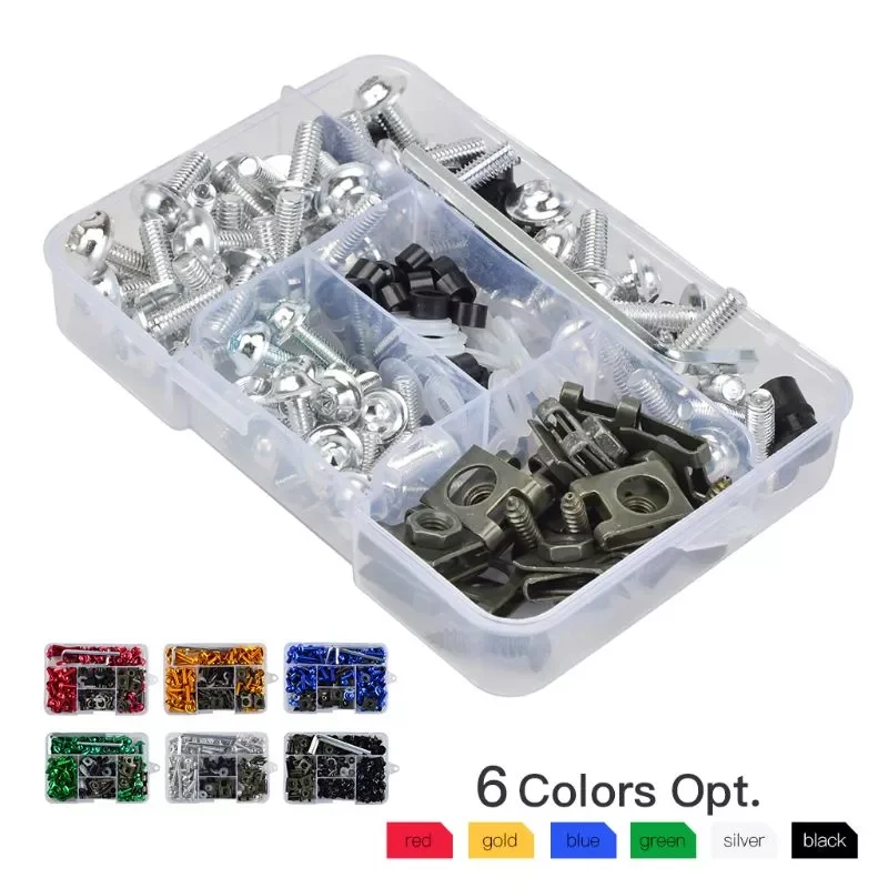 Car accessories auto parts177PCS/Set CNC Alloy M6 M5 Fairing Bolts Kit Bodywork Screws Nut For Motorcycle 6 colors
Car accessories auto parts177PCS/Set CNC Alloy M6 M5 Fairing Bolts Kit Bodywork Screws Nut For Motorcycle 6 colors