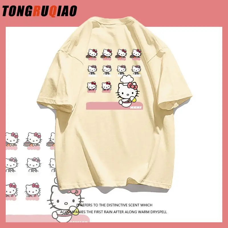 Kawaii Sanriod Anime Hello Kittys Girls' Short-Sleeved T-Shirt Summer 100% Cotton Middle and Big Children's Thin Half-Sleeved
Kawaii Sanriod Anime Hello Kittys Girls' Short-Sleeved T-Shirt Summer 100% Cotton Middle and Big Children's Thin Half-Sleeved
