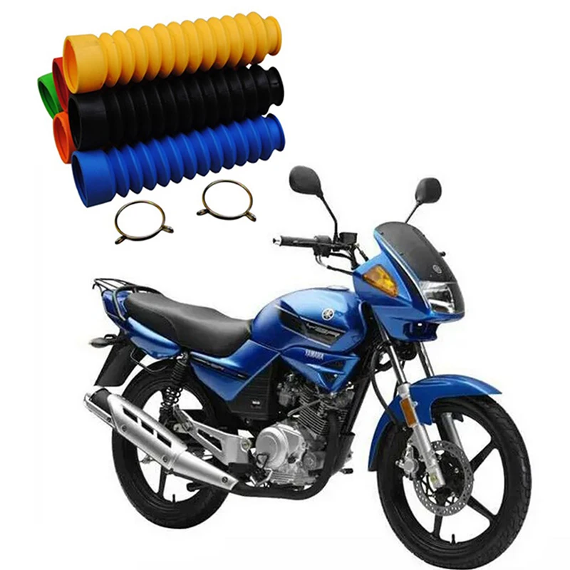 2Pcs Universal Motorcycle Rubber Protector Front Fork Cover Protector Gaiters Gators Boot Shock Protector With Iron Ring
2Pcs Universal Motorcycle Rubber Protector Front Fork Cover Protector Gaiters Gators Boot Shock Protector With Iron Ring