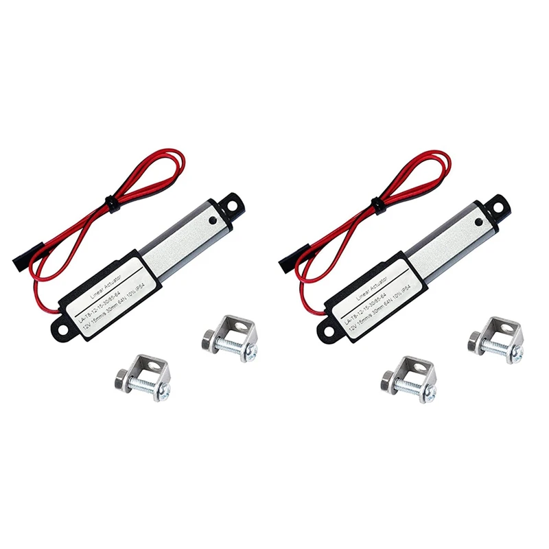 2X Electric Mini Linear Actuator - 1.2Inch Stroke, 64N/14.4Lb, Speed 0.6Inch/S Waterproof Motion Actuator Small 12V DC
2X Electric Mini Linear Actuator - 1.2Inch Stroke, 64N/14.4Lb, Speed 0.6Inch/S Waterproof Motion Actuator Small 12V DC